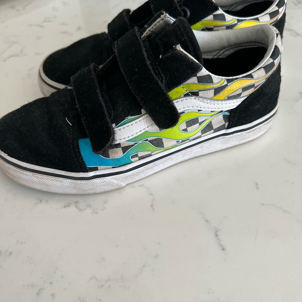 Black Vans sneakers